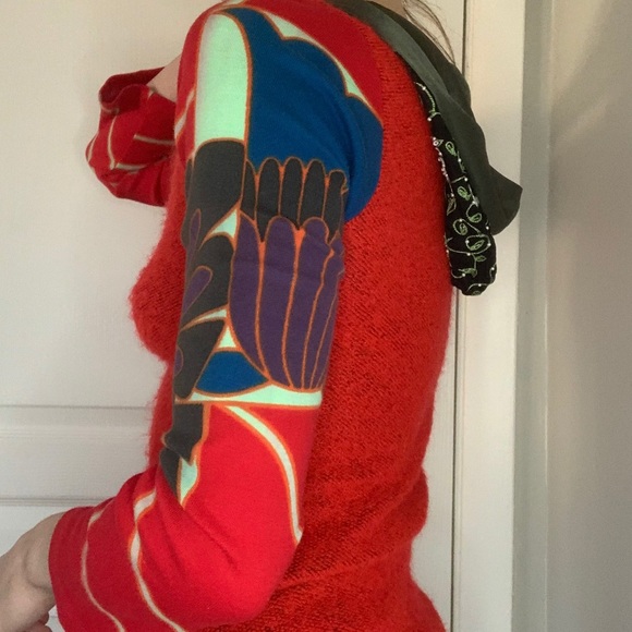 Vintage Custo Barcelona long sleeved hooded top - Picture 4 of 4